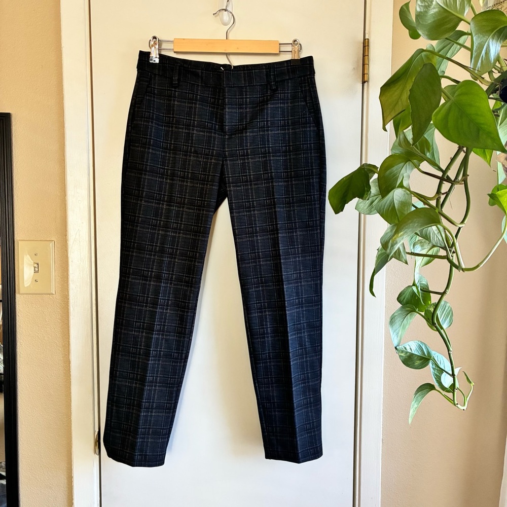 Liverpool Dark Plaid Trousers